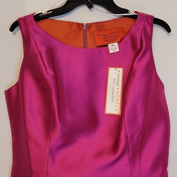 B Michael America Satin Color Block Dress - Picture 4 of 17